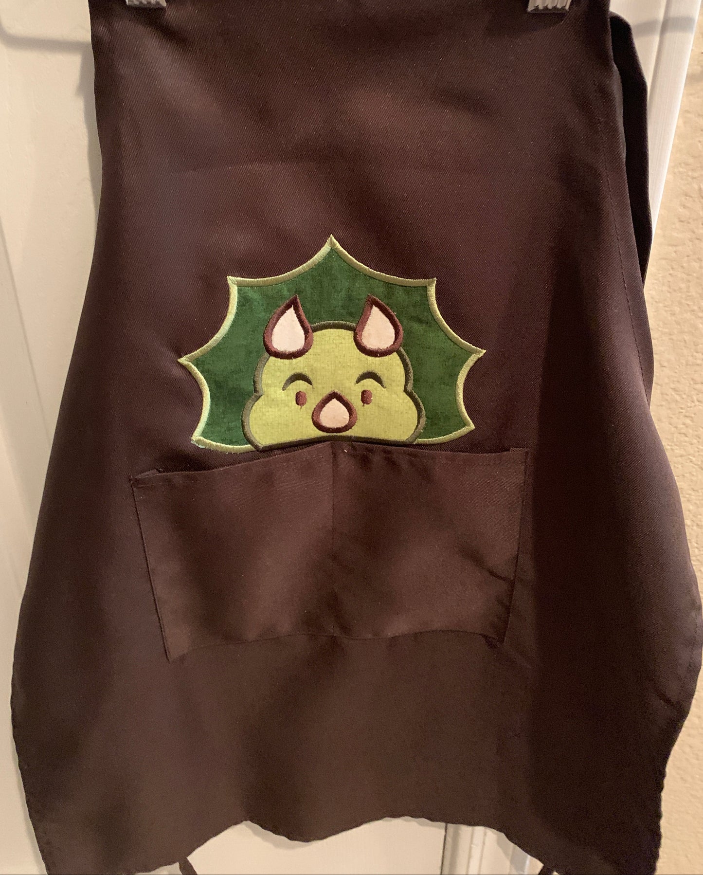 Children's Apron - Appliqued Dinosaur