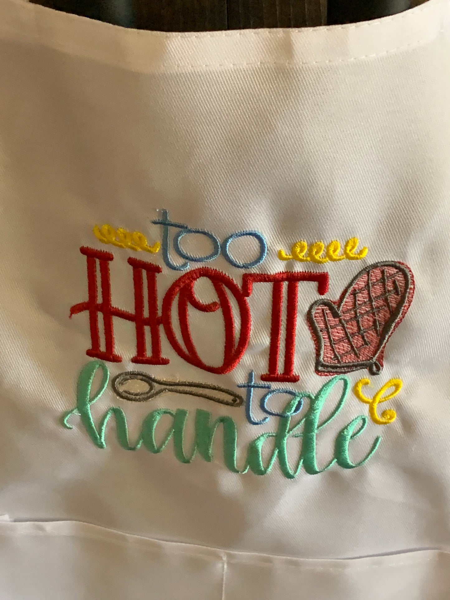 Too Hot to Handle Apron - Baking Fun