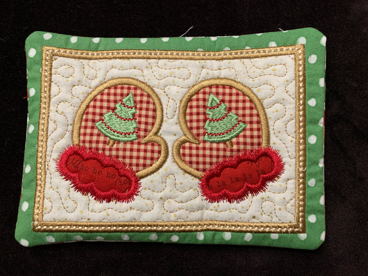 Winter/Christmas Quilted Coasters - "Mug Rugs"