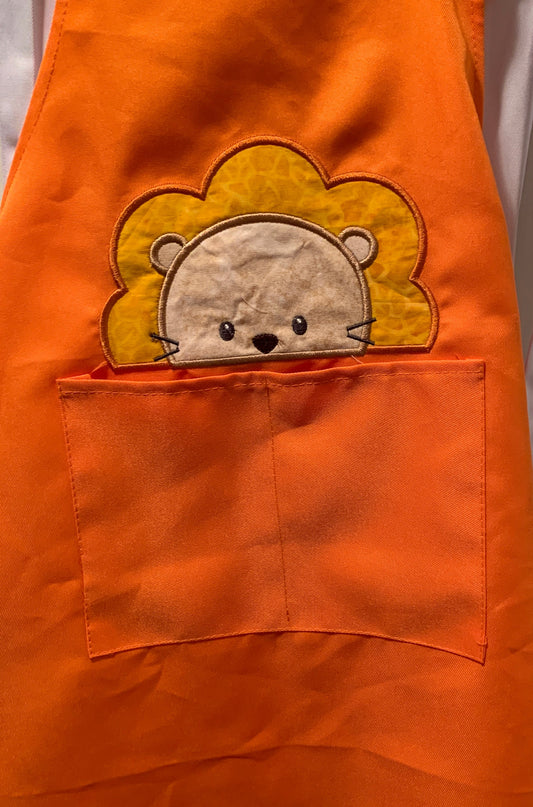 Children's Apron - Appliqued Lion