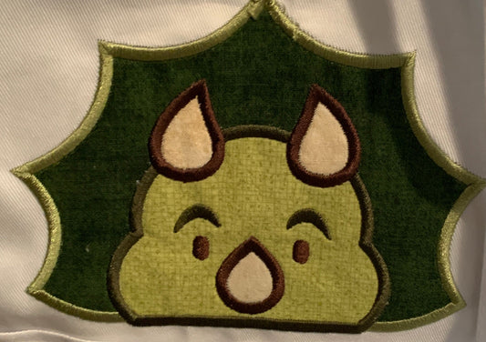 Children's Apron - Appliqued Dinosaur